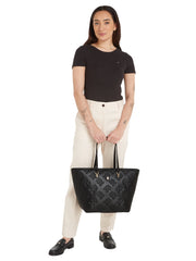 Tommy hilfiger refined käsilaukku tote iso musta
