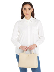 Tommy hilfiger satchel essential beige käsilaukku