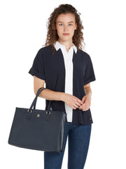 Tommy hilfiger sininen monotype iso käsilaukku