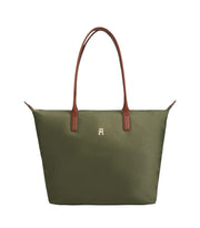 Tommy Hilfiger vihreä Popette Tote iso olkalaukku kangas