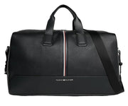 Tommy hilfiger musta duffle matkakassi nahkajäjitelma