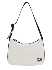 Tommy jeans essential daily kangas olkalaukku valkoinen