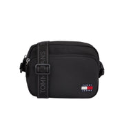 Tommy jeans kameralaukku musta kangas olkalaukku