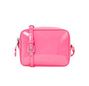 Tommy jeans kameralaukku pinkki must olkalaukku