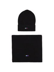 Tommy jeans musta lahjapakkaus pipo huivi