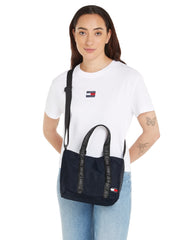 Tommy-jeans pieni sininen essential tote kangaslaukku