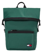 Tommy jeans reppu rolltop miesten vihreä