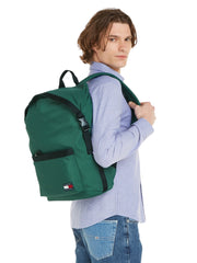 Tommy jeans rolltop miesten vihreä reppu