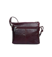 The Monte pieni viininpunainen olkalaukku