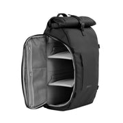Zeeksack rolltop reppu matkustusreppu matkareppu musta 21l