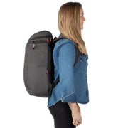 Zeeksack zeeker matkustusreppu 27l keskikokoinen reppu harmaa matkareppu musta lokerolllinen