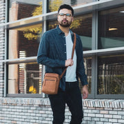 leather shoulder bag cognac birmingham