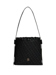 musta Tommy Hilfiger olkalaukku punottu