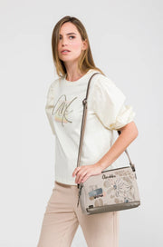 Anekke Olympia olkalaukku vaalea