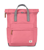 pinkki Roka london canfeild b keskikokoinen reppu canvas tulip