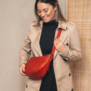 punainen Chesterfield brand clarita nahka