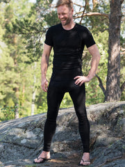 ruskovilla miesten alushousut silkkivilla musta