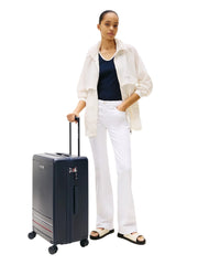 sininen Tommy hilfiger signature pieni matkalaukku tummansininen