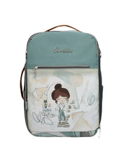 Anekke Shopia sininen pieni matkustusreppu