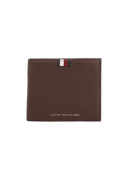 tommy hilfiger corp trifold nahkalompakko tummanruskea miesten