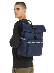 tommy hilfiger essential reppu rolltop navy