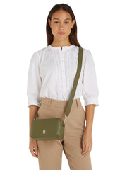 tommy hilfiger vihreä kameralaukku olkalaukku chic