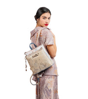 vaalea Anekke kuvioitu memories keskikokoinen reppu pikkureppu