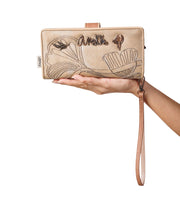 vaalea beige Anekke memories iso lompakko