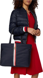 Tommy Hilfiger Relaxed tote Corp tummansininen laukku