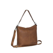 chesterfield jen konjakinruskea nahkainen olkalaukku