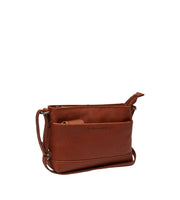 chesterfield konjakinruskea salerno pieni olkalaukku