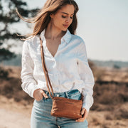 chesterfield pieni olkalaukku ruskea salerno