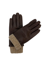 didi tummanruskeat naisten nahkahanskat