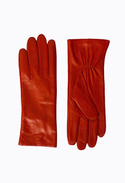 hk naisten nahkahanskat oranssi