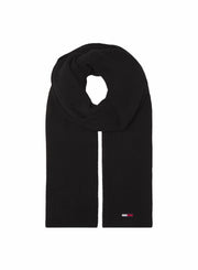 Tommy Jeans basic flag rib huivi musta