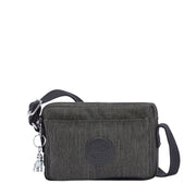 kipling abanu black peppery harmaa musta olkalaukku