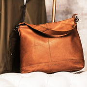 konjakinruskea chesterfield jen olkalaukku