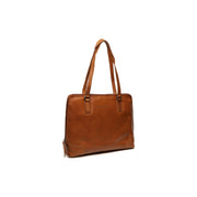 konjakinruskea chesterfield flint nahkainen kasilaukku