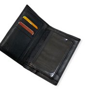 musta miesten povarimallinen nahkalompakko