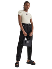 musta tommy jeans nylon olkalaukku festival