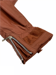 naisten konjakinruskeat nahkahanskat