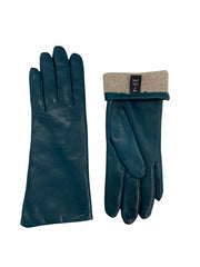 naisten nahkahanskat petroolinsiniset