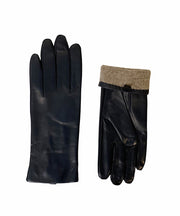 naisten tummansiniset nahkahanskat hk