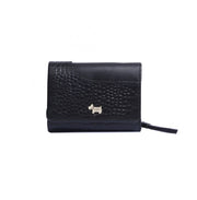Radley pieni musta lompakko krokokuviolla