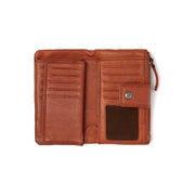 ruskea nahkalompakko chesterfied munster