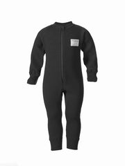 ruskovilla lasten merinovilla haalari musta