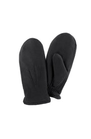 sajaco naisten nahkakintaat mustat poronnahka fleece