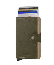 secrid miniwallet saffiano oliivi