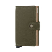 secrid miniwallet saffiano olive