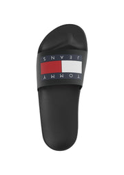 tommy jeans miesten mustat sandaalit pool